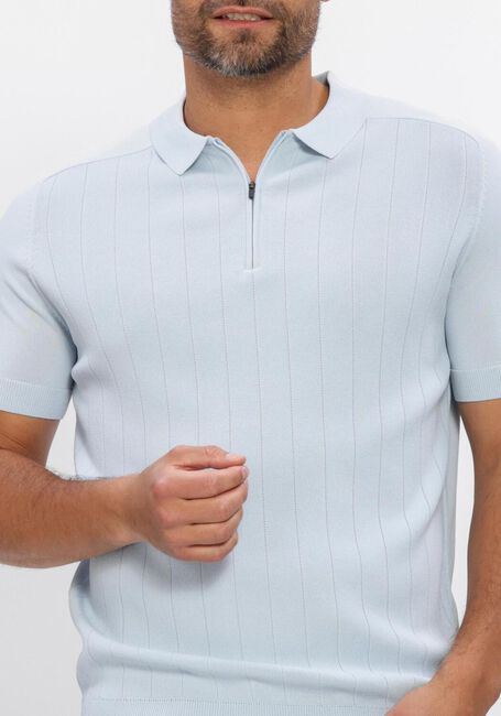 Hellblau GENTI Polo-Shirt POLO ZIP SS 1260 - large