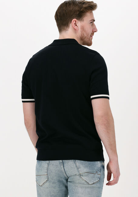 Schwarze FRED PERRY Polo-Shirt TIPPING TEXTURE KNITTED SHIRT - large