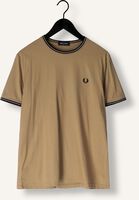 Khaki FRED PERRY T-shirt TWIN TIPPED T-SHIRT Khaki FRED PERRY T-shirt TWIN TIPPED T-SHIRT - medium