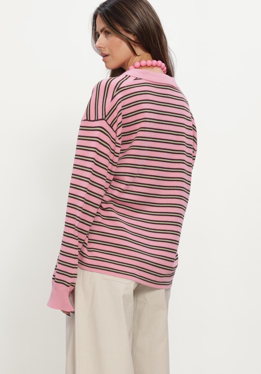 Mehrfarbige/Bunte BOII STUDIOS Pullover ADANNE POLO KNIT - large