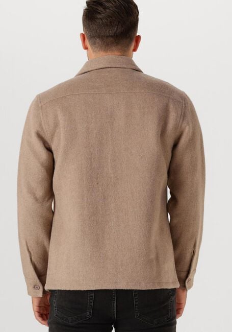 Camelfarbene PURE PATH Overshirt REGULAR FIT FLANNEL OVERSHIRTS - large