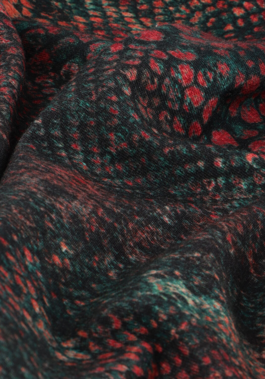 Dunkelgr&uuml;n SCOTCH & SODA Tops & T-shirts ALL OVER PRINTED MOCKNECK LONG SLEEVED SHIRT - large