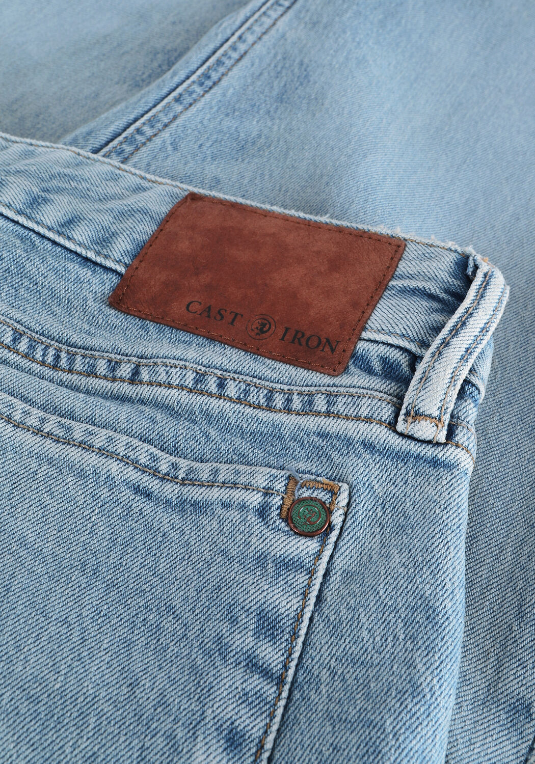 Hellblau CAST IRON Slim fit jeans RISER SLIM LIGHT BLUE OCEAN - large