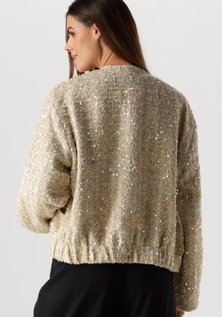 Beige SUMMUM Jack JACKET TWEED SEQUINS - large