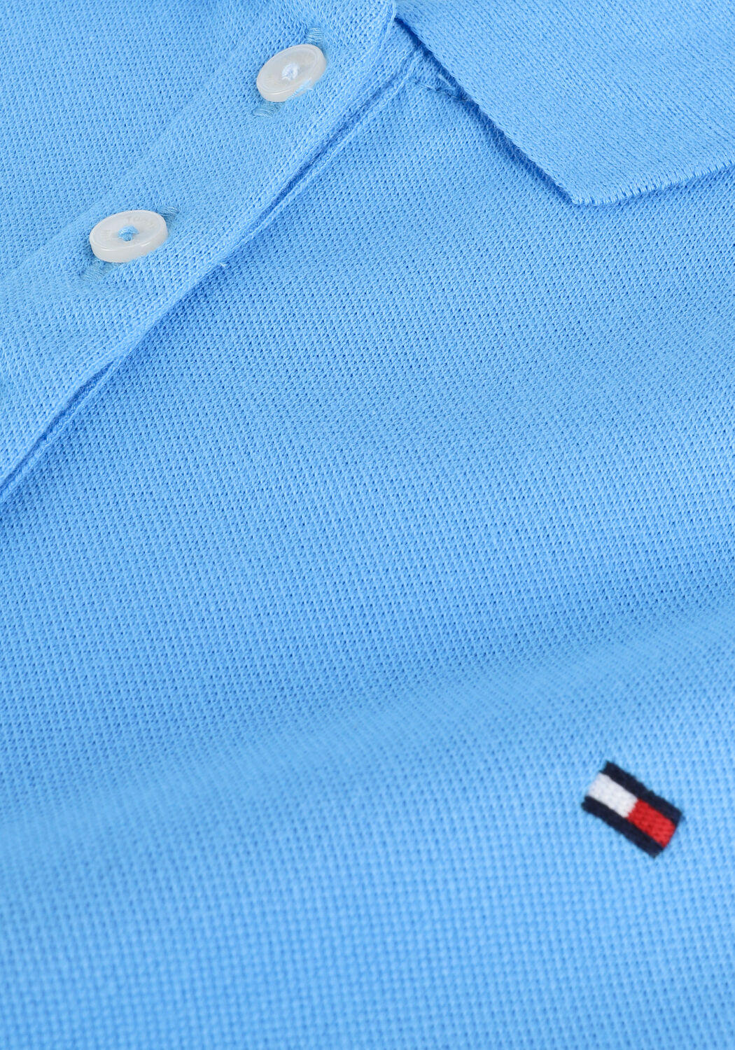 Hellblau TOMMY HILFIGER Polo-Shirt SHORT SLEEVE SLIM POLO - large