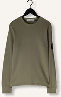 Olive CALVIN KLEIN Pullover BADGE WAFFLE LS TEE Olive CALVIN KLEIN Pullover BADGE WAFFLE LS TEE - medium