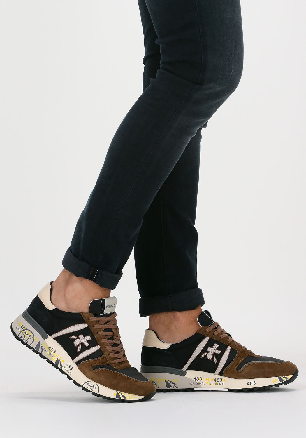 Cognacfarbene PREMIATA Sneaker Low LANDER - large