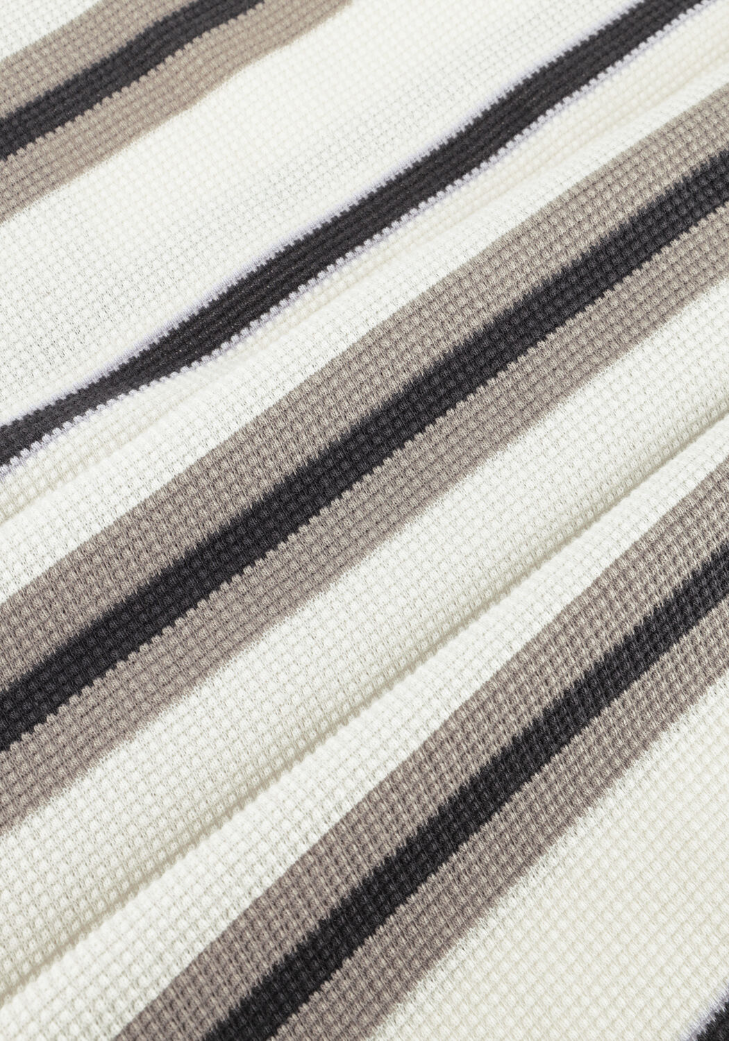 Mehrfarbige/Bunte CAST IRON T-shirt REGULAR FIT STRIPE WAFFLE - large