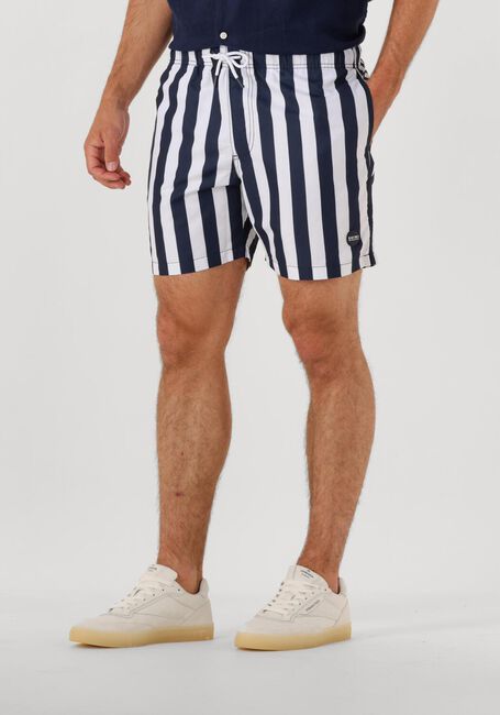 Blaue SHIWI Badehosen MEN SWIMSHORT BROAD STRIPE - large