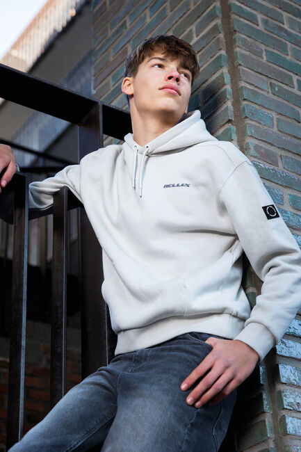 Beige RELLIX Sweatshirt LOOSE FIT HOODIE BACKPRINT - large