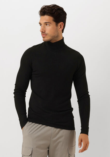 Schwarze PURE PATH Rollkragenpullover ESSENTIAL KNIT TURTLENECK SWEATER - large