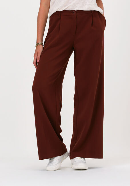 Braune SUMMUM Weite Hose TROUSERS STRUCTURED STRETCH - large