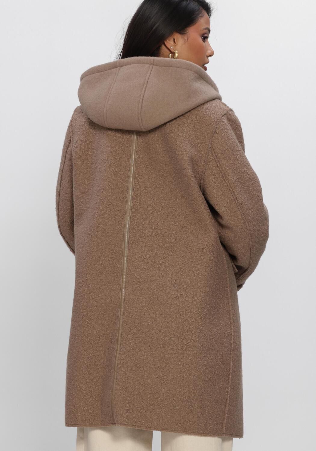 Camelfarbene NUKUS M&auml;ntel MIRTHE COAT BOUCLE - large