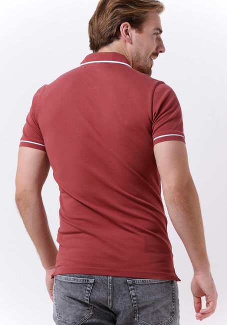 Rote CALVIN KLEIN Polo-Shirt TIPPING SLIM POLO - large