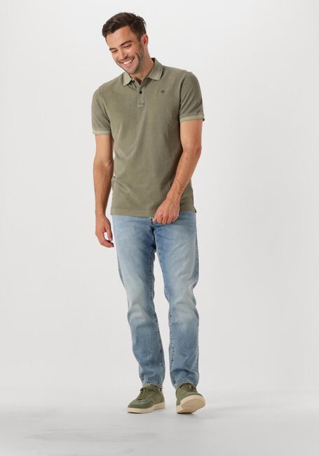 Grüne G-STAR RAW Polo-Shirt DUNDA OVERDYED SLIM POLO S\S - large