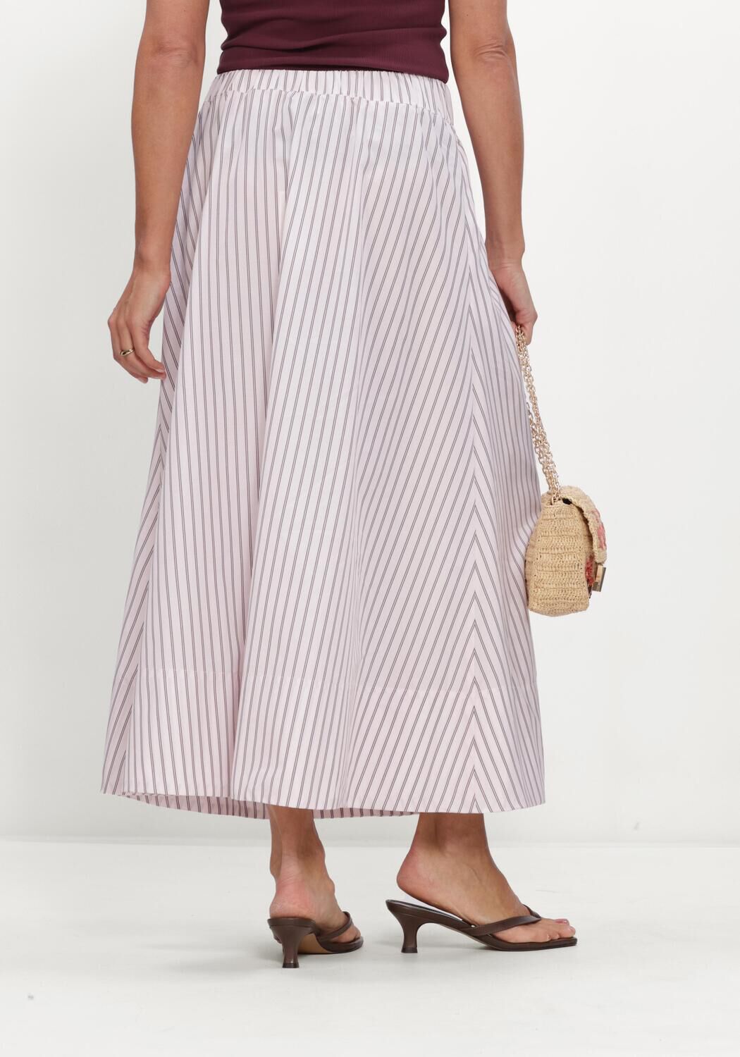 Rosane NEO NOIR R&ouml;cke YARA LONG DOUBLE STRIPE SKIRT - large