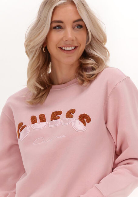 Hell-Pink GUESS Sweatshirt RUTHA SWEATSHIRT - large