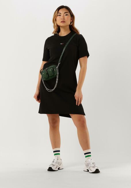 Schwarze TOMMY JEANS Minikleid TJW XS BADGE TEE DRESS - large