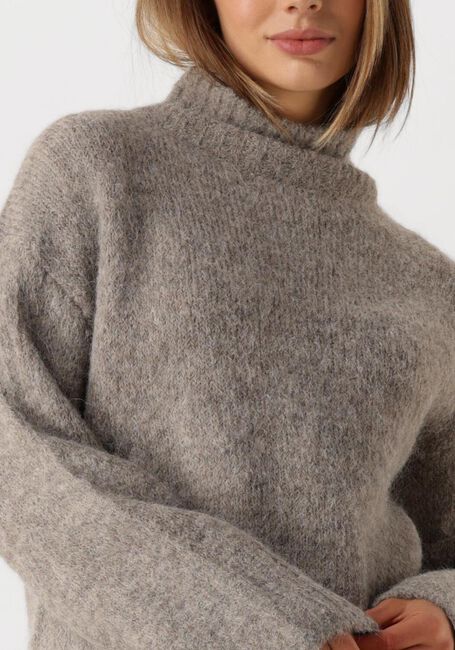 Graue SELECTED FEMME Pullover SLFGABELLA LS KNIT HIGH-NECK - large
