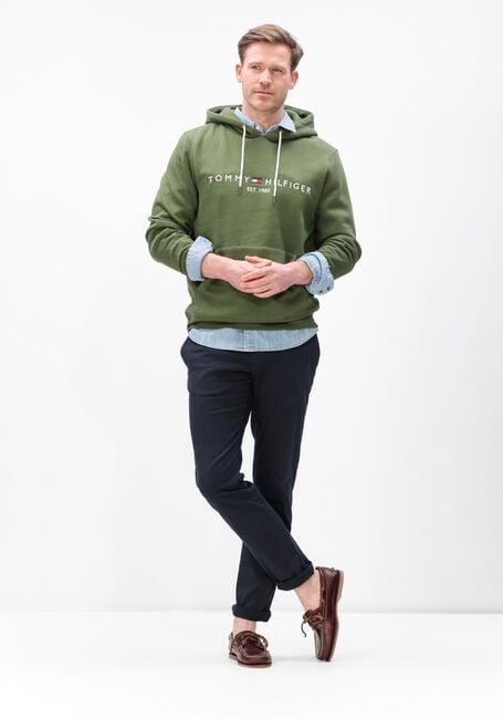 Olive TOMMY HILFIGER Sweatshirt TOMMY LOGO HOODY - large