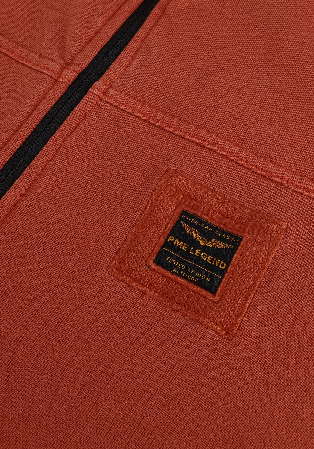 Rote PME LEGEND Strickjacke ZIP JACKET DRY TERRY UNBRUSHED - large