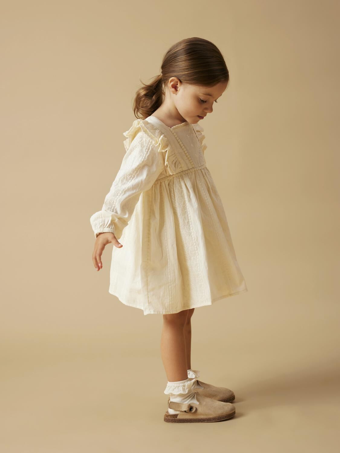 Beige LIL' ATELIER Minikleid NMFROSO LS DRESS LIL - large
