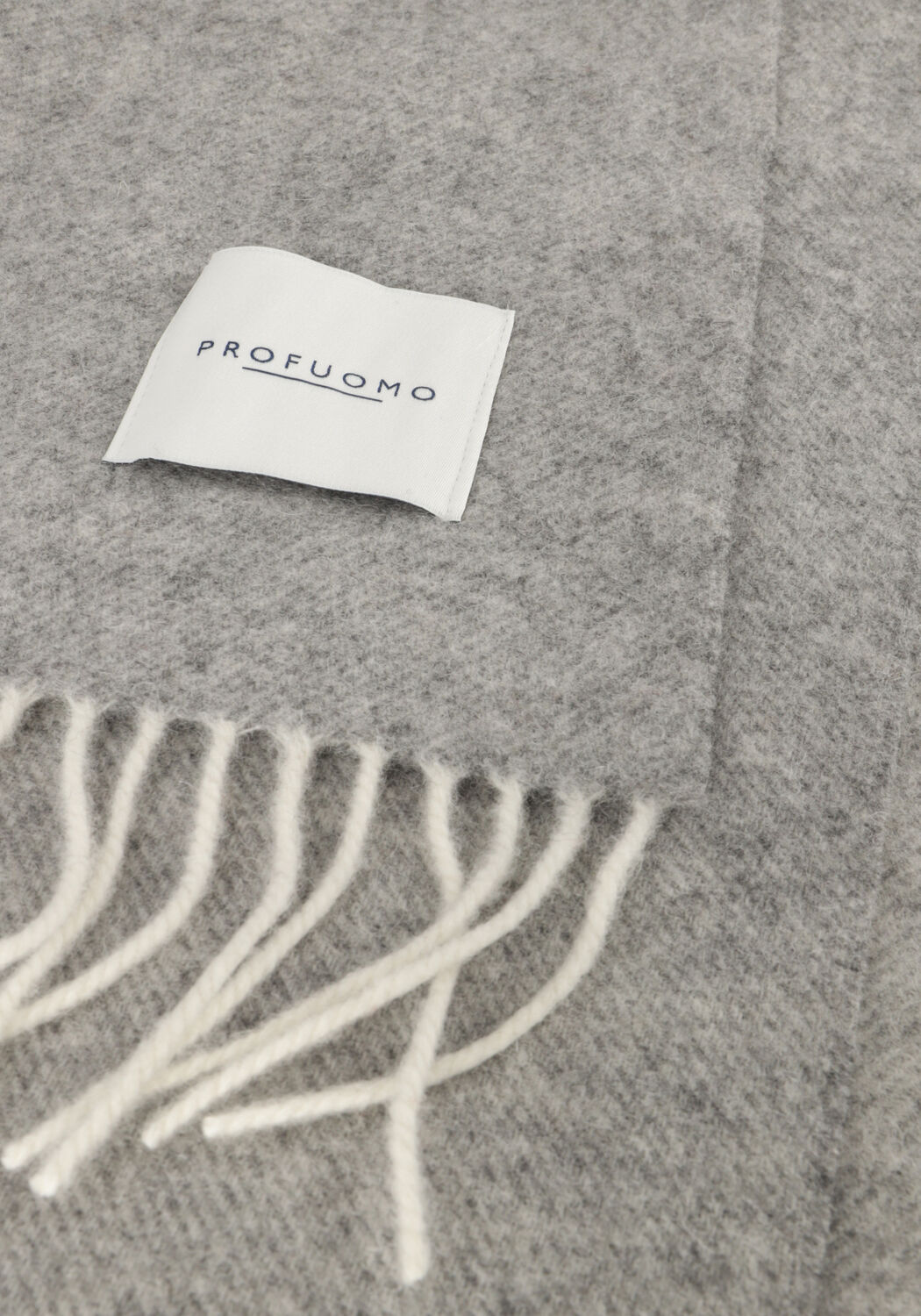 Graue PROFUOMO Schal SCARF LAMBSWOOL - large