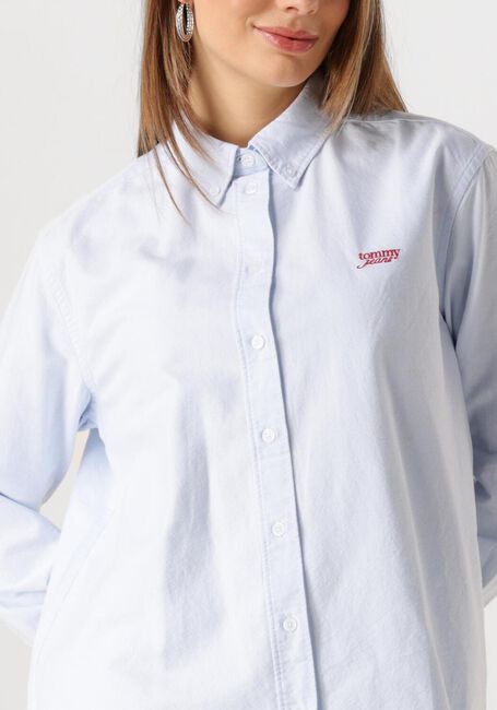 Hellblau TOMMY JEANS Blusen TJW RLX SCRIPT OXFORD SHIRT - large