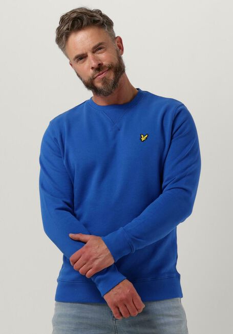 Blaue LYLE & SCOTT Pullover CREW NECK SWEATSHIRT - large
