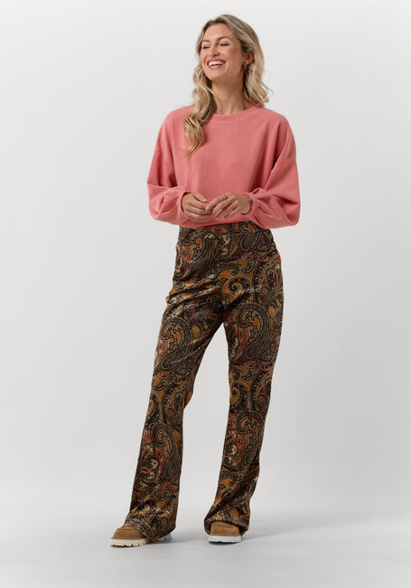Mehrfarbige/Bunte SUMMUM Schlaghose TROUSERS PAISLEY VELVET - large