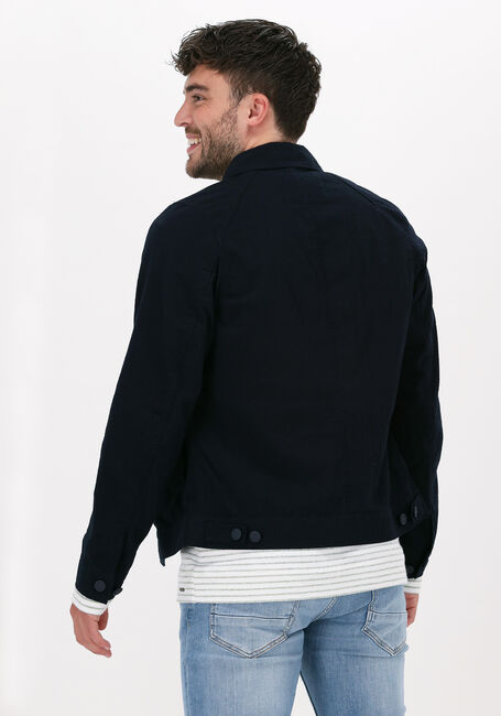 Blaue DSTREZZED Overshirt TRUCKER JACKET SEERSUCKER - large