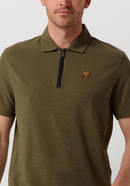 Grüne PME LEGEND Polo-Shirt SHORT SLEEVE POLO CARGO INJECTED BLOCK - large