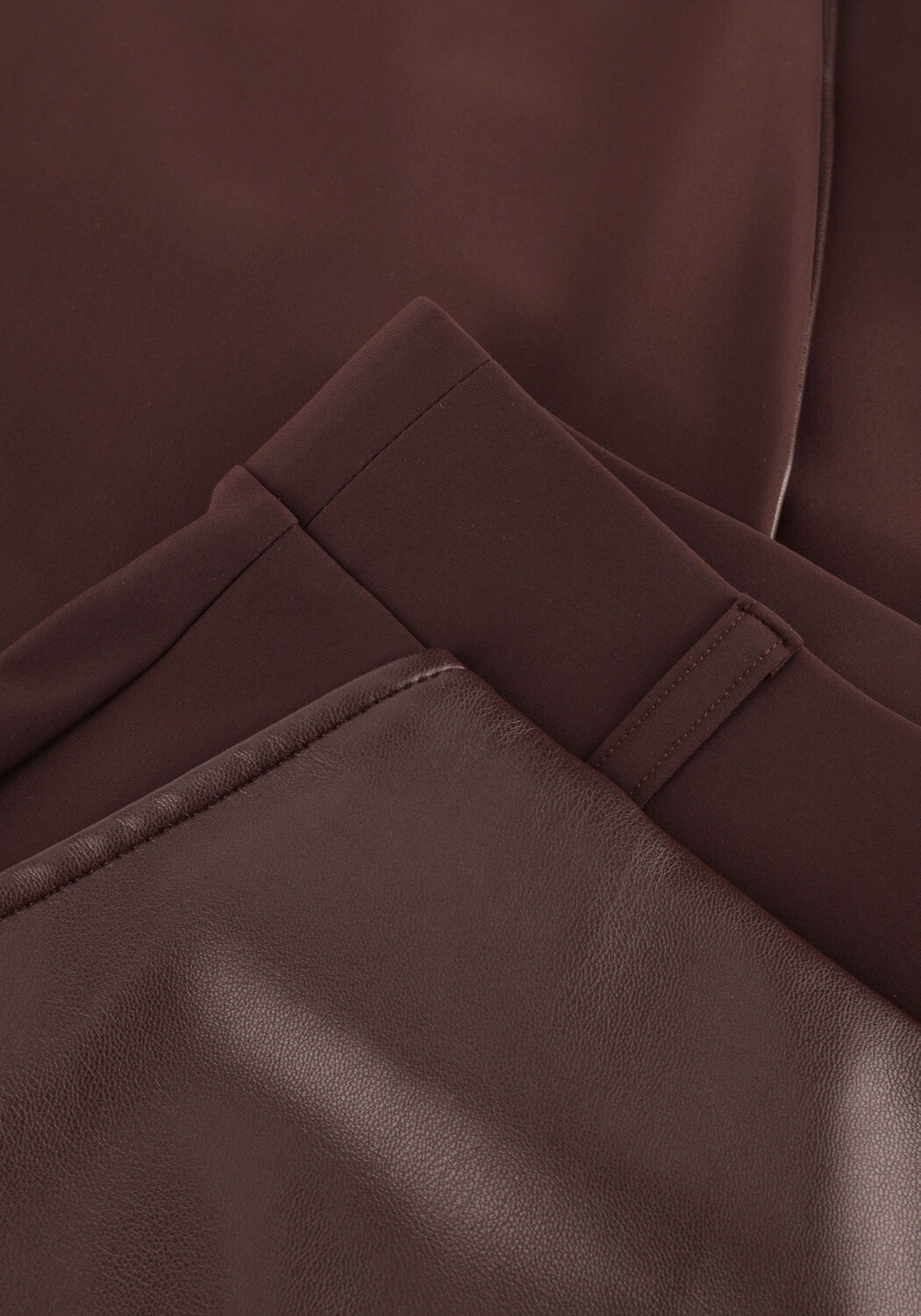 Braune STUDIO ANNELOES Hose ANNE FAUX LEAHTER TROUSERS - large