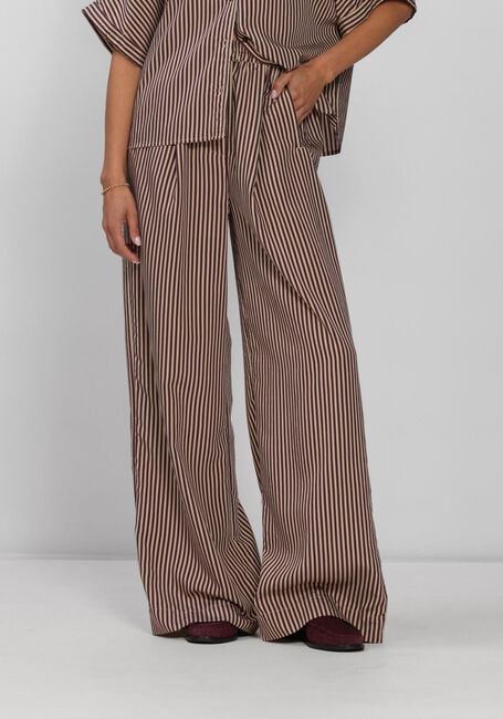 Beige BY-BAR Weite Hose CELIN STRIPE PANTS - large