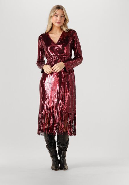 Bordeaux Y.A.S. Maxikleid YASTIO LS SEQUIN DRESS - large