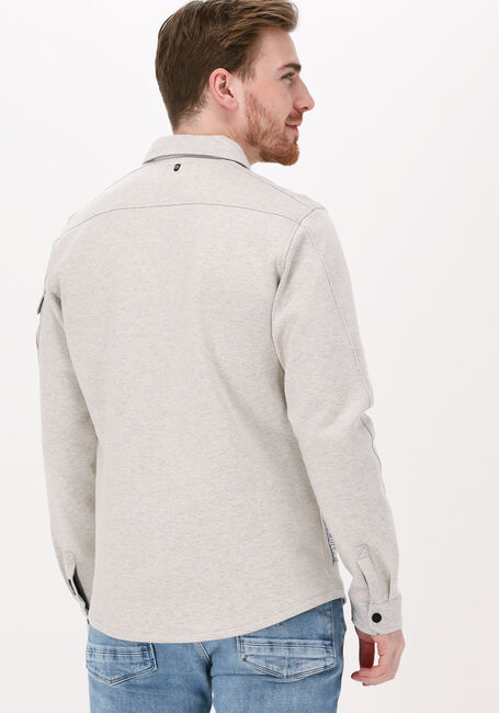 Nicht-gerade weiss PME LEGEND Overshirt LONG SLEEVE SHIRT SPACER SWEAT OVERSHIRT - large