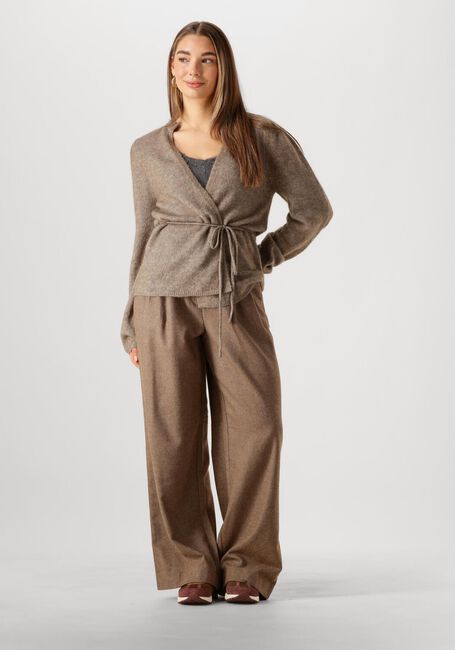 Braune MSCH COPENHAGEN Strickjacke MSCHGUSTE HOPE WRAP CARDIGAN - large