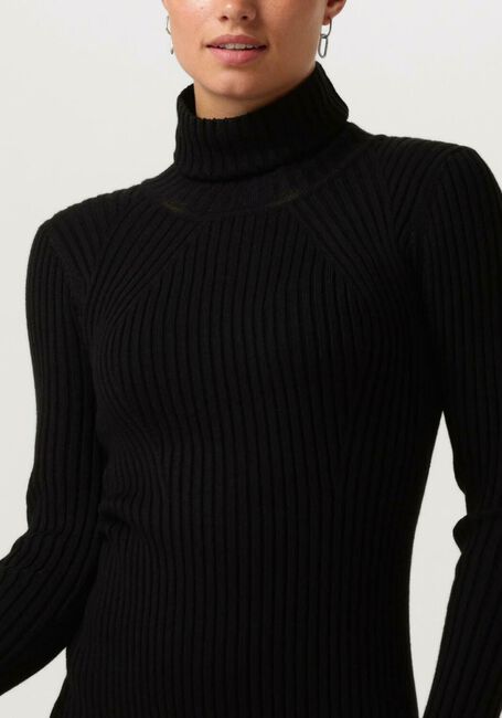 Schwarze JANICE Minikleid JURK GEBREID KOL TRAVIS - large