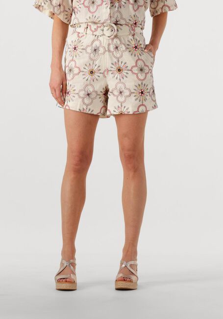 Weiße EST'SEVEN Kurze Hose TRINITY SHORT BATIK - large