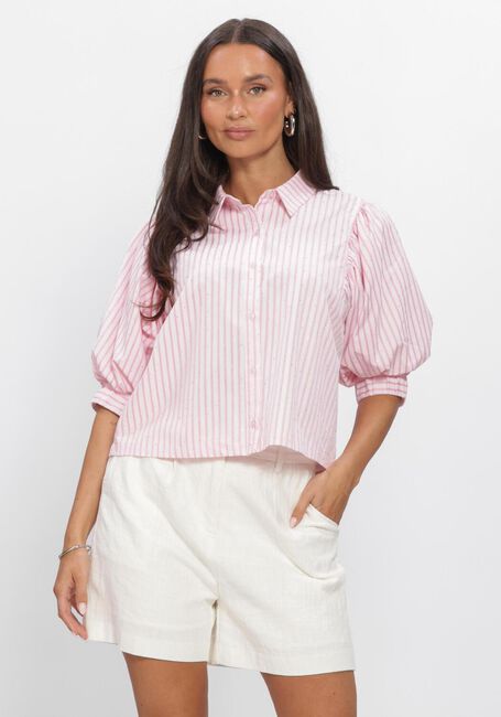 Rosane NEO NOIR Blusen ETTA SOFT STRIPE STONE SHIRT - large
