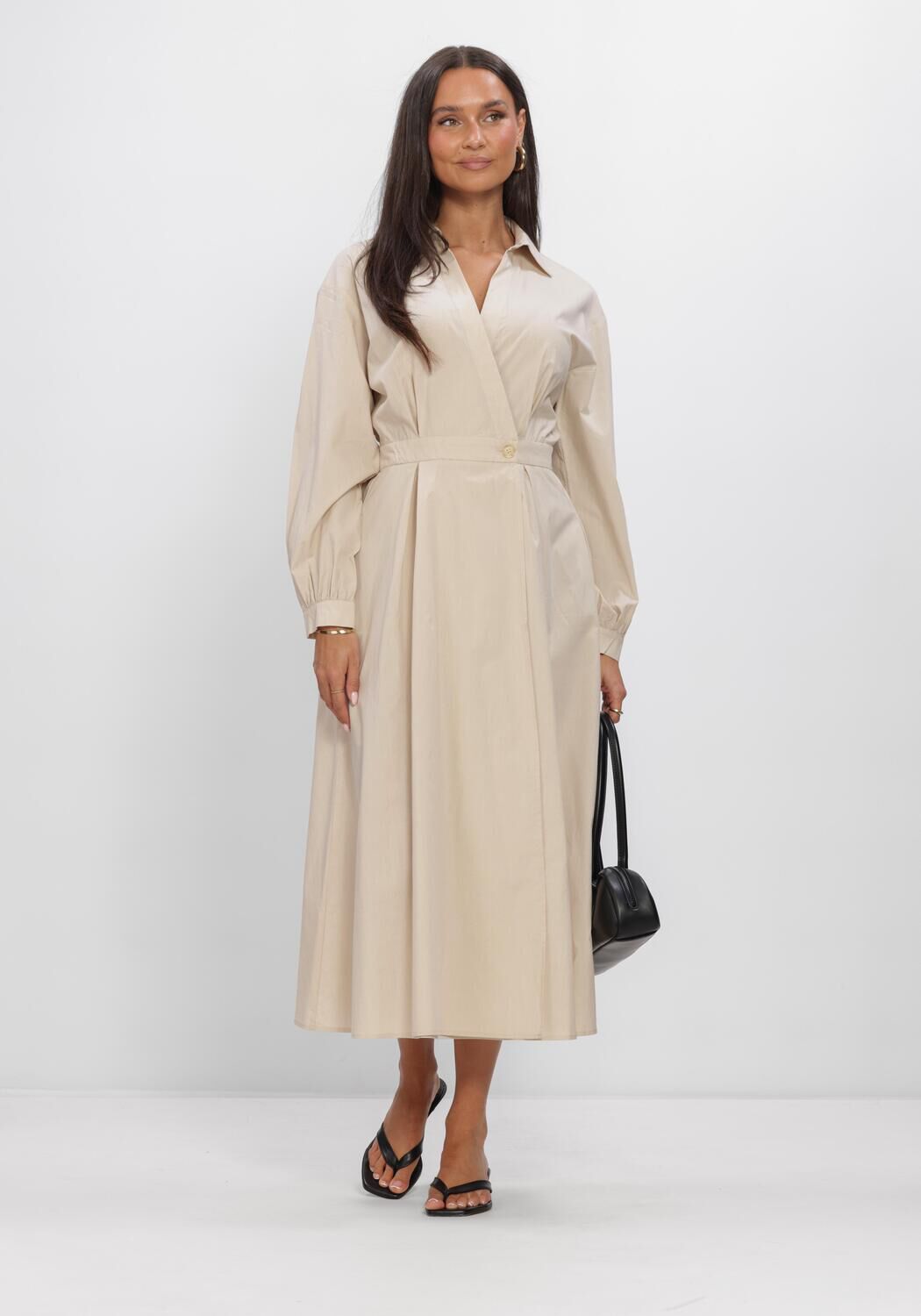 Beige MSCH COPENHAGEN Kleider MSCHSELMINA DRESS - large