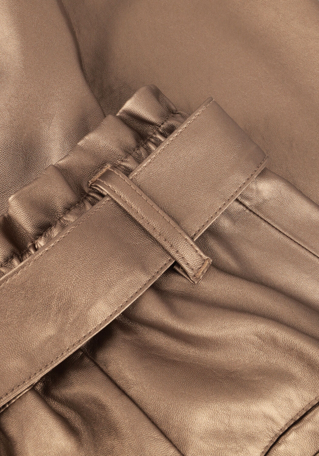 Bronzefarbene KNIT-TED Hose FRANCIS PANT - large