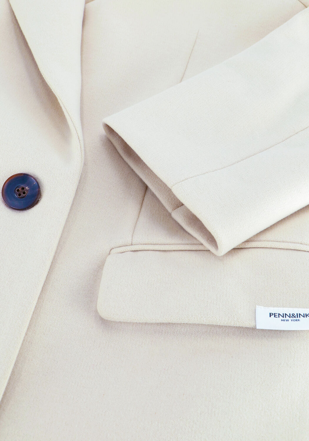 Beige PENN & INK M&auml;ntel W21N1026 - large