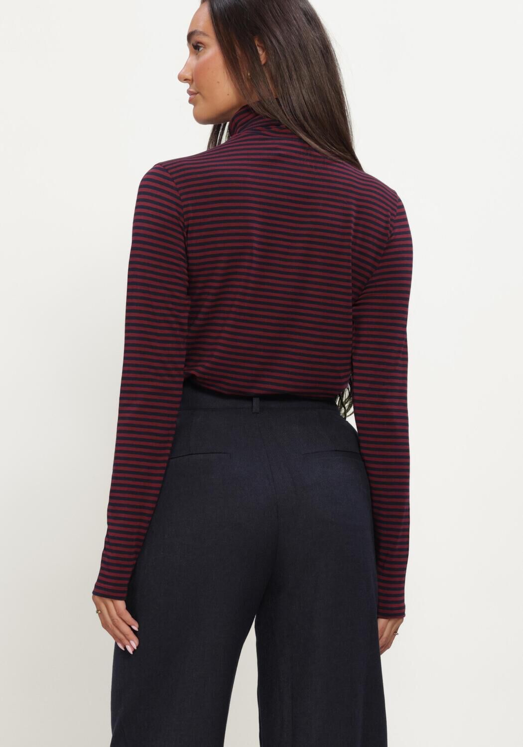 Bordeaux RUBY TUESDAY Rollkragenpullover CHANTI LONG SLEEVES TURTLE NECK - large