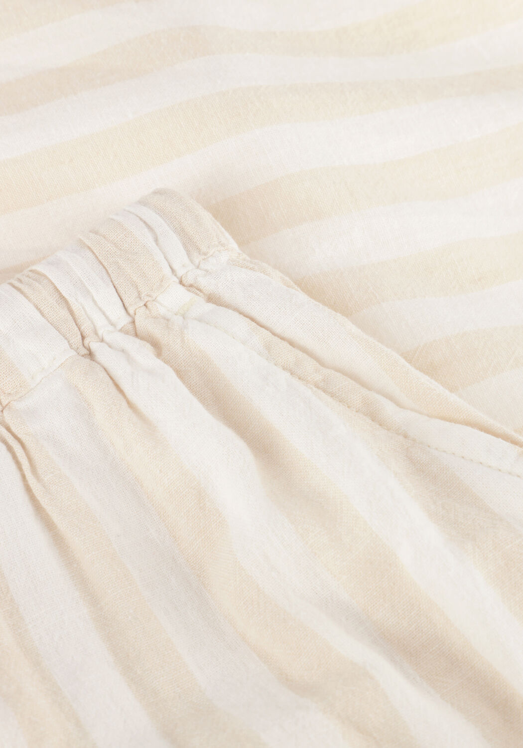 Beige SELECTED WOMEN Kurze Hose SLFLUISA MW STRIPED STRING SHORTS B - large