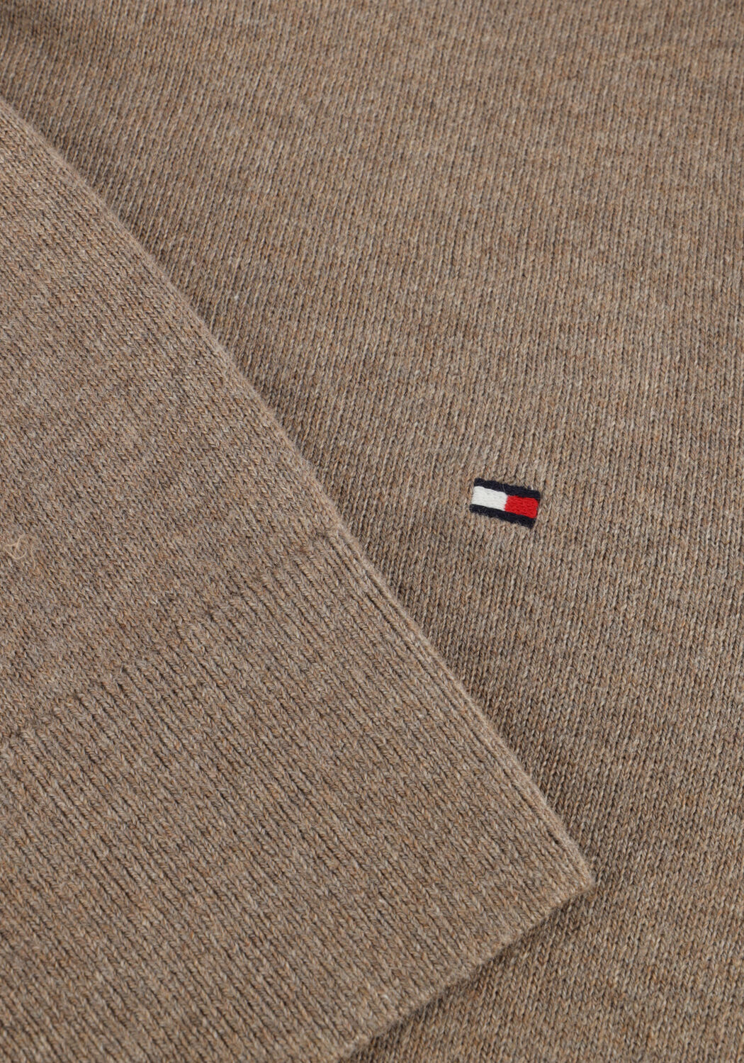 Camelfarbene TOMMY HILFIGER Pullover PIMA ORG CTN CASHMERE CREW NECK - large