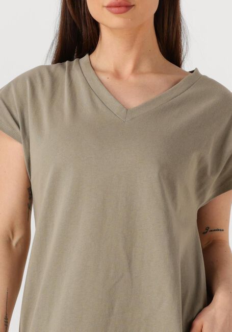 Khaki WITHBLACK Midikleid WBLCARMA LONG V-NECK DRESS - large
