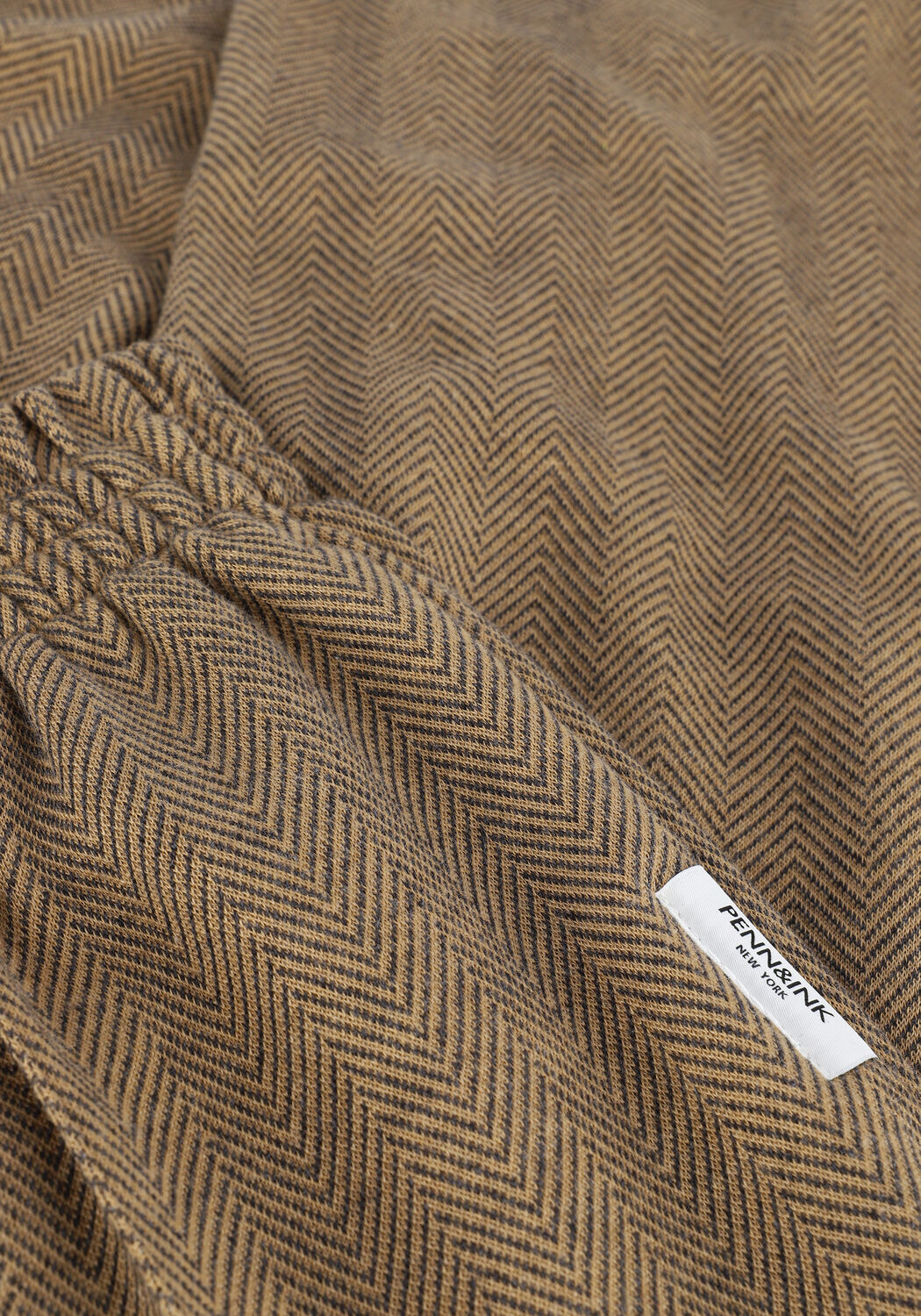 Camelfarbene PENN & INK Hose TROUSERS 1115 - large