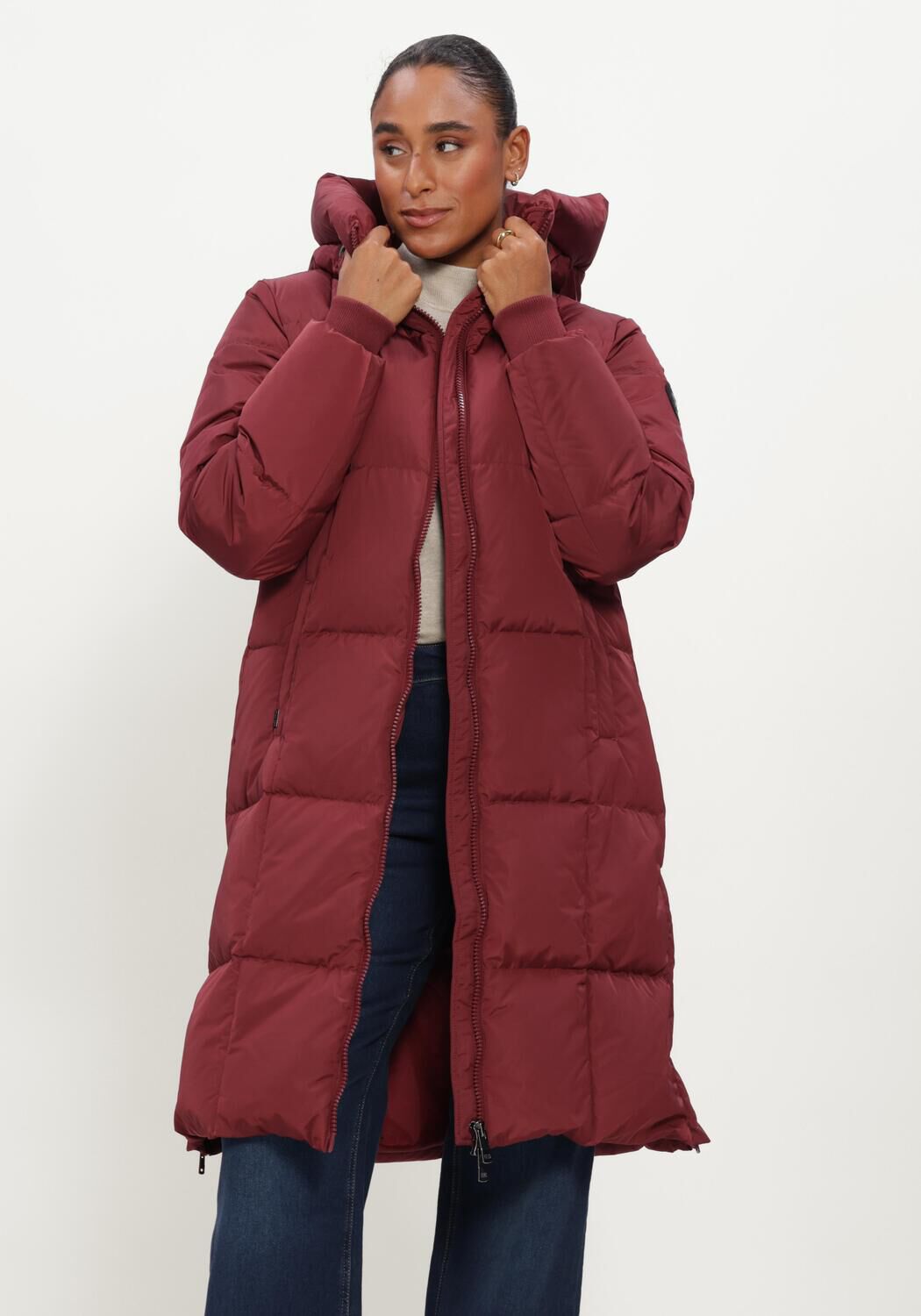 Bordeaux MOS MOSH Wattierte Jack MMNOVA SQUARE DOWN COAT - large