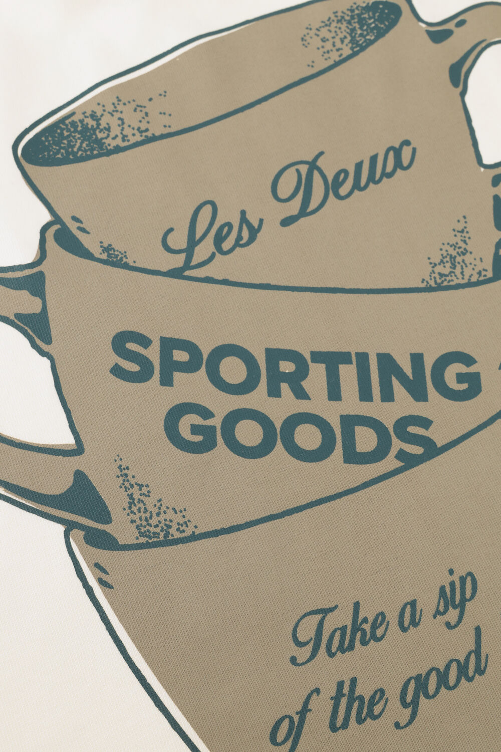 Creme LES DEUX T-shirt BEN ARTIST T-SHIRT - large